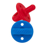 Itzy Ritzy Sweetie Soother Pacifier Set (2-Pack) - Hero Red & Hero Blue Cables-ITZY RITZY-Little Giant Kidz