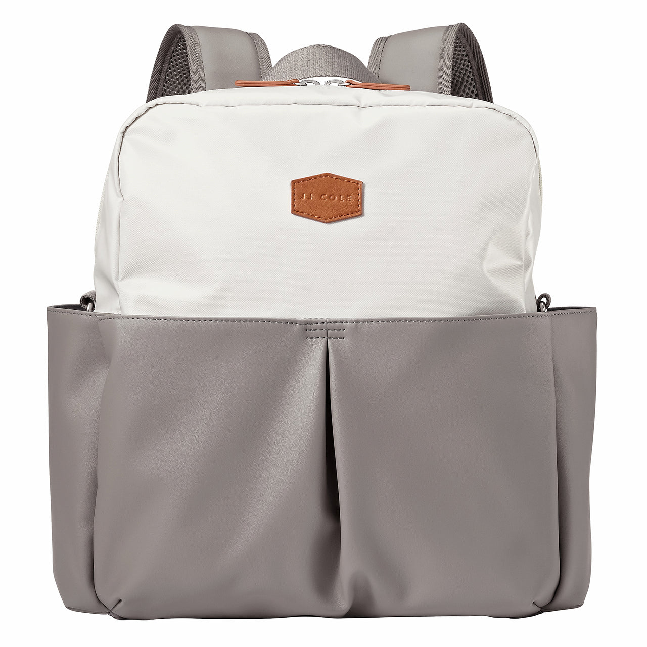JJ Cole Popperton Boxy Backpack Diaper Bag Cream Mushroom