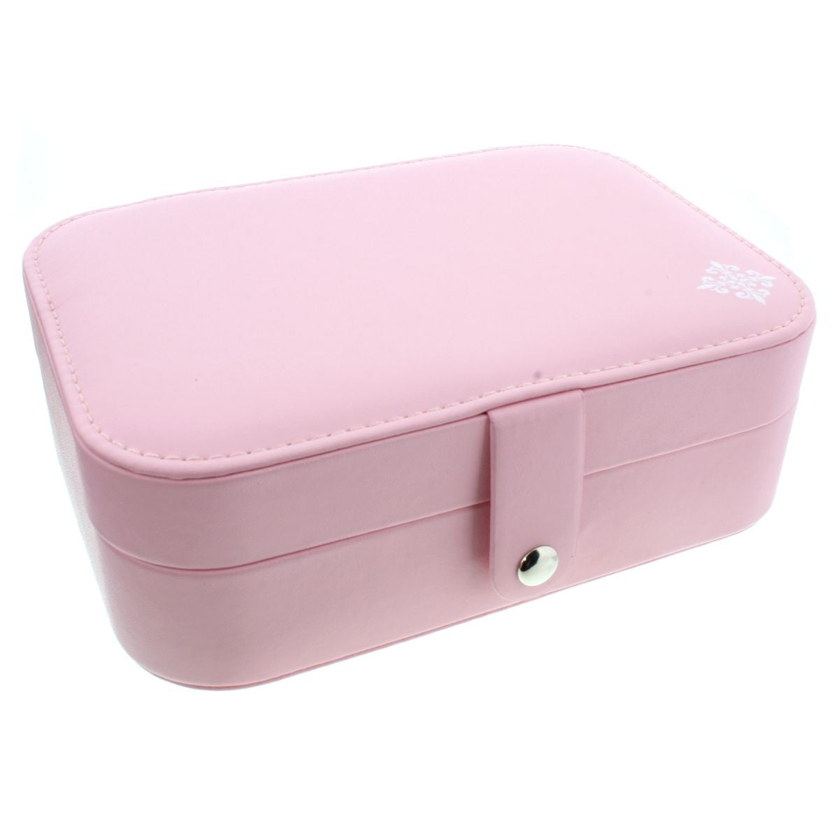 Jane Marie Rectangle Light Pink Leather Jewelry Box-JANE MARIE-Little Giant Kidz