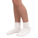 Jefferies Socks Smooth Toe Turn Cuff Socks - White - 1 Pair-JEFFERIES SOCKS-Little Giant Kidz