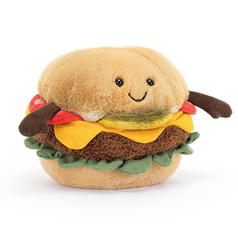 JellyCat Amuseable Burger-JellyCat-Little Giant Kidz
