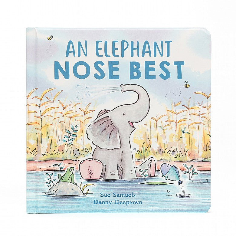 JellyCat An Elephant Nose Best Book (Board Book)-JellyCat-Little Giant Kidz