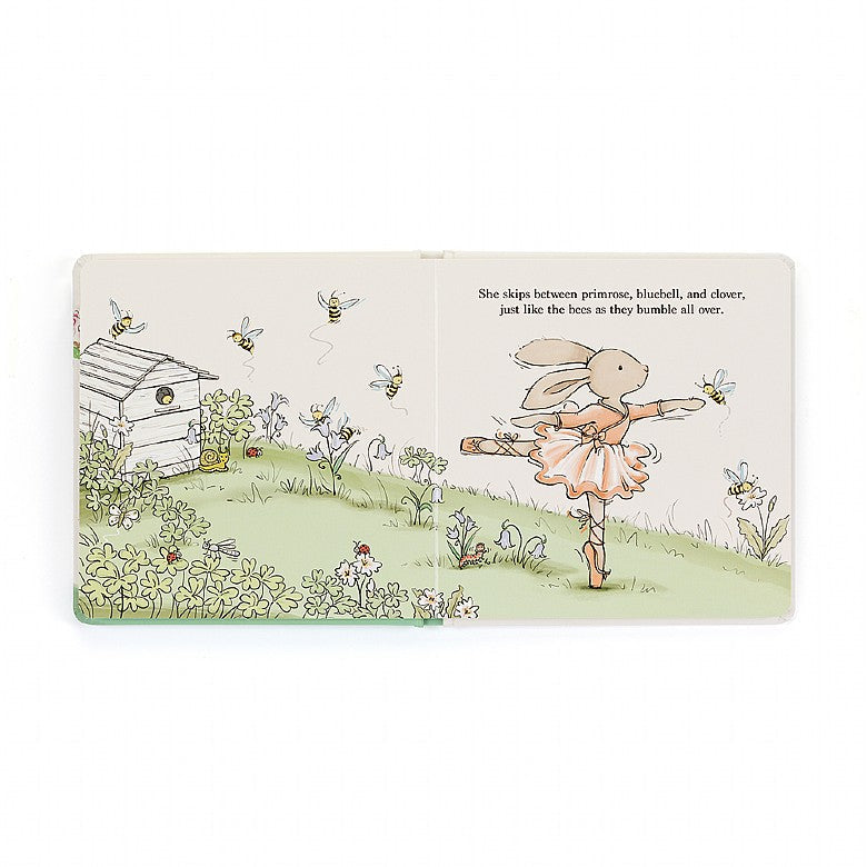JellyCat Lottie The Ballet Bunny Book (Board Book)-JellyCat-Little Giant Kidz