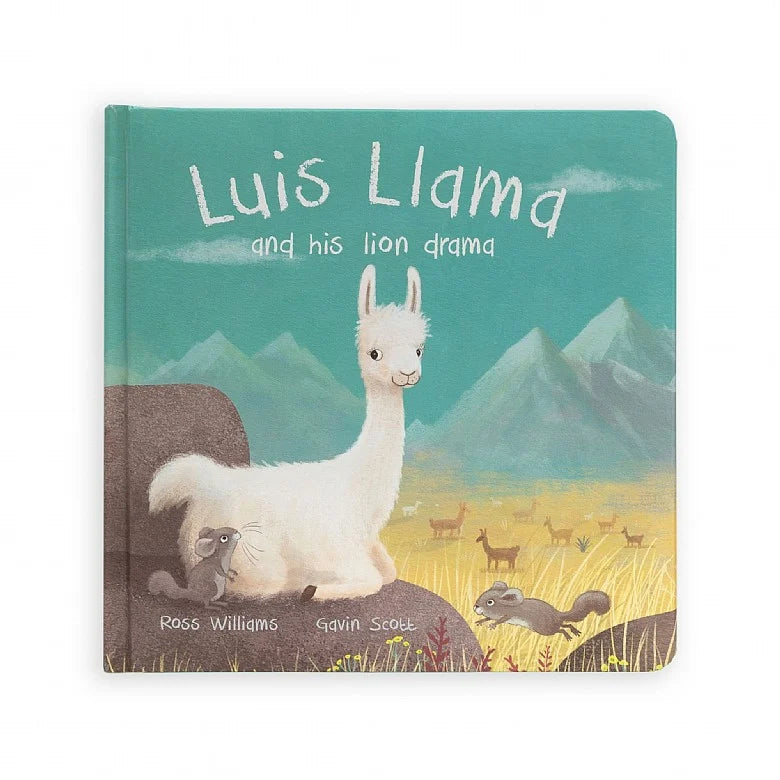 JellyCat Luis Llama Book (Board Book)-JellyCat-Little Giant Kidz