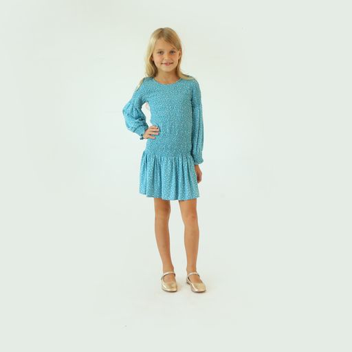Joyous & Free Blue Dot Luna Dress-Joyous & Free-Little Giant Kidz