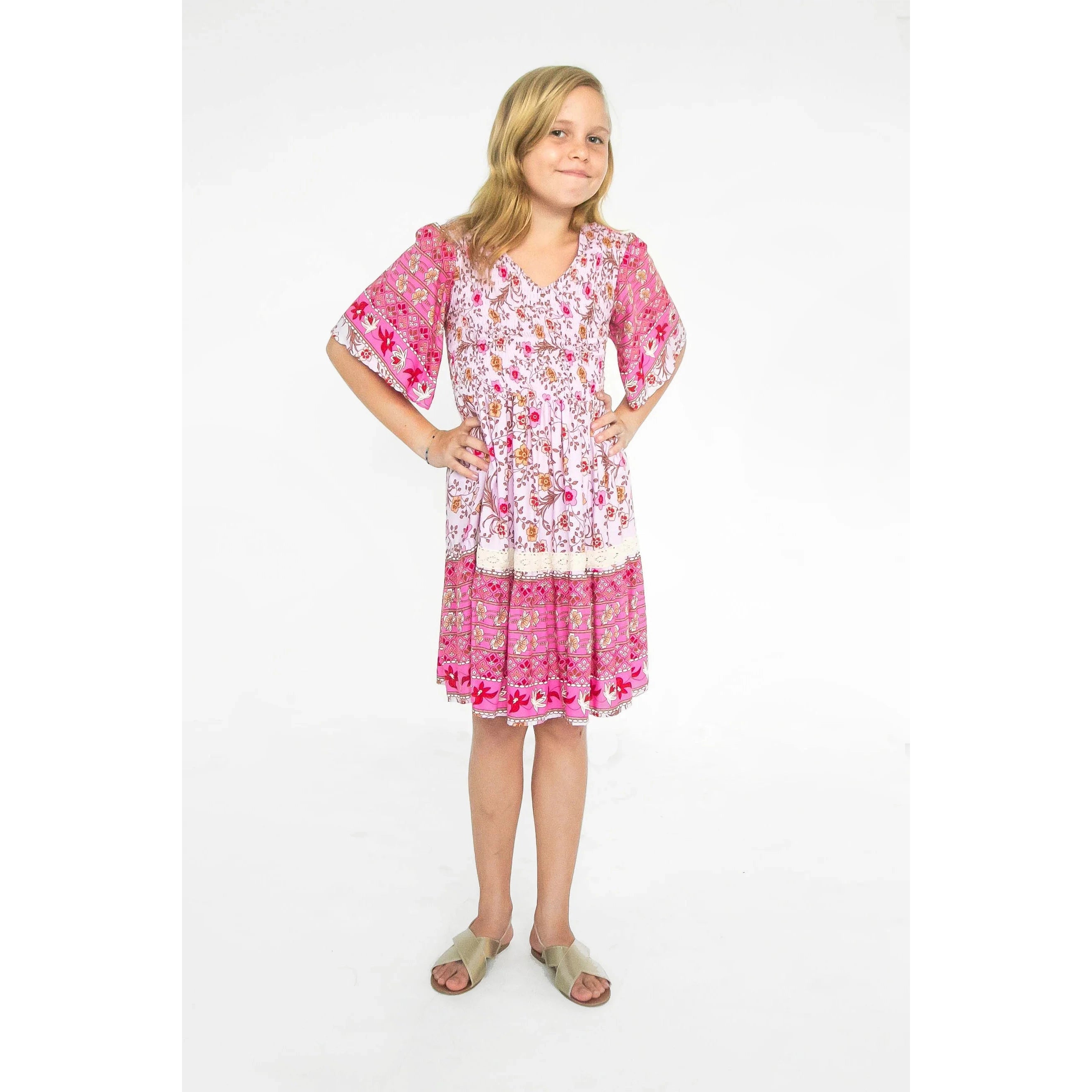 Joyous & Free Sunrise Camellia Groovy Dress-Joyous & Free-Little Giant Kidz