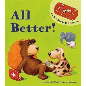 Kane Miler: All Better! With 5 Reusable Bandage Stickers (Board Book)-EDC-USBORNE-Little Giant Kidz
