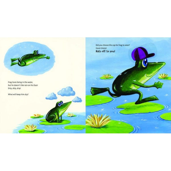 Kane Miler: Hats Off! With 5 Reusable Hat Stickers (Board Book)-EDC-USBORNE-Little Giant Kidz