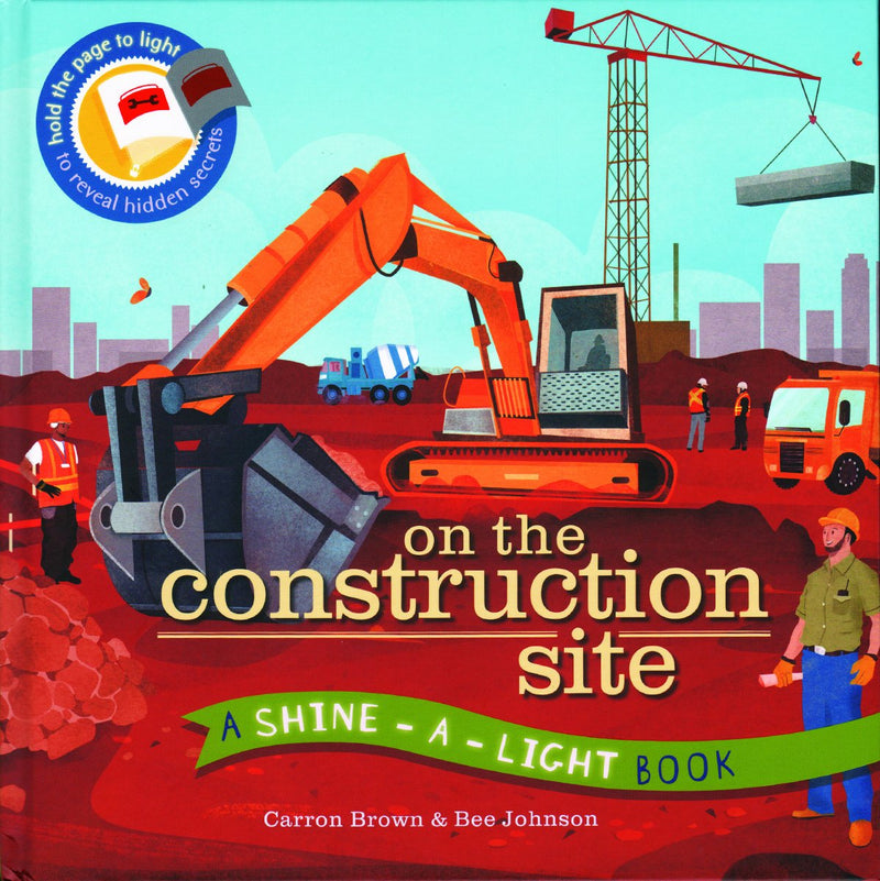 Kane Miller: On the Construction Site (Shine-A-Light) (Hardcover Book)-EDC-USBORNE-Little Giant Kidz