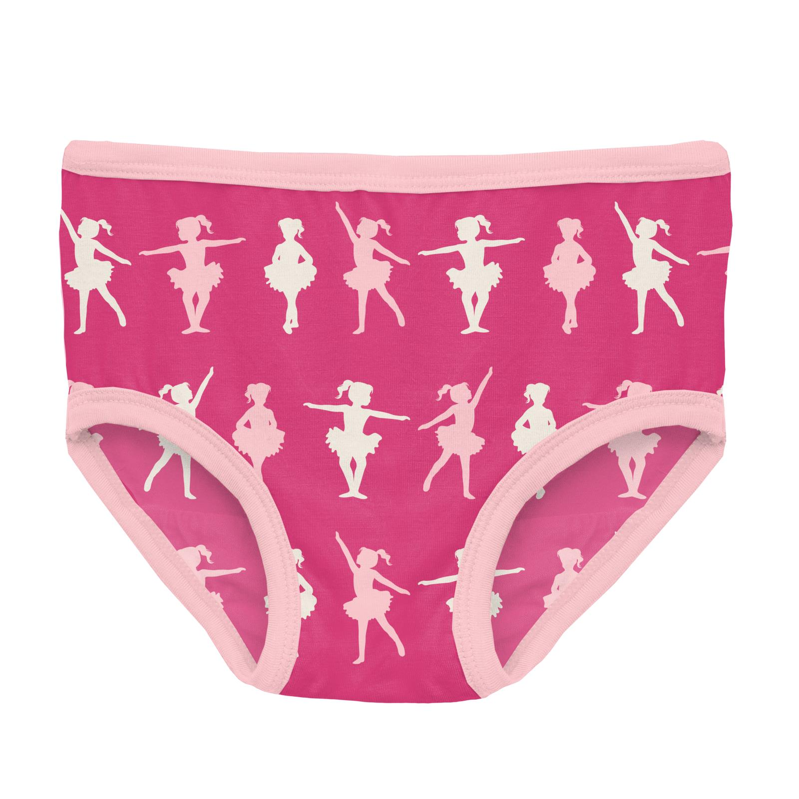 Kickee Pants Calypso Ballerina Print Girl's Underwear-Kickee Pants-Little Giant Kidz