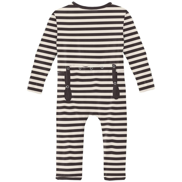 Kickee Pants Jailhouse Rock Stripe Print Coverall With Zipper-Kickee Pants-Little Giant Kidz