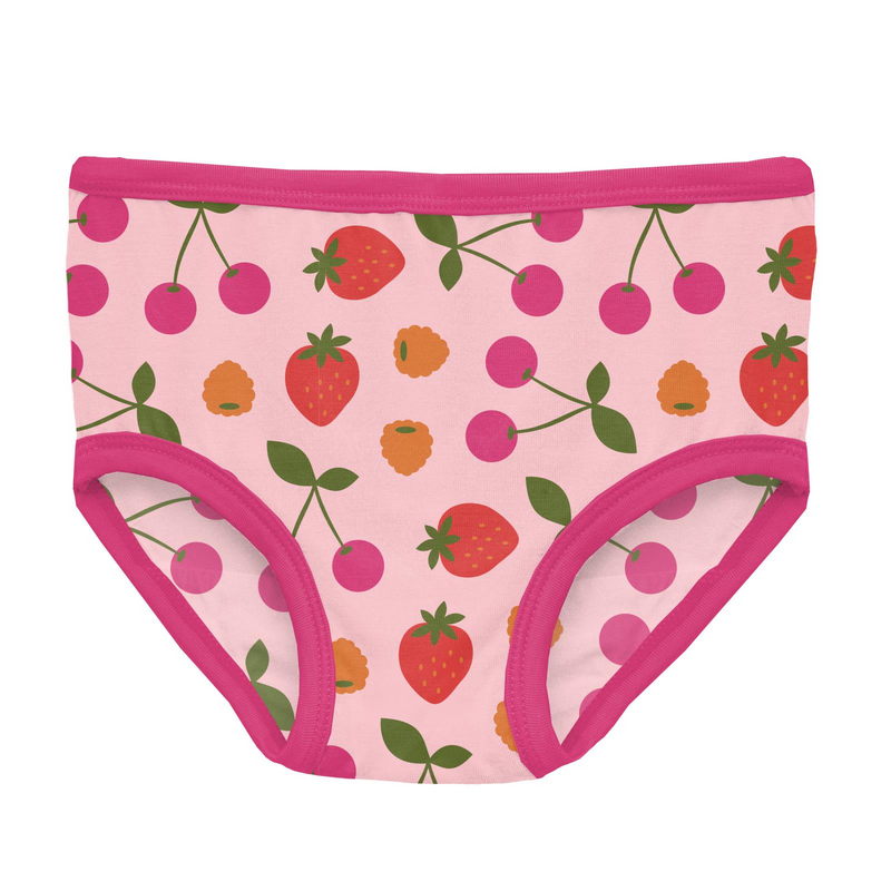 Kickee Pants Lotus Berries Print Girl's Underwear-Kickee Pants-Little Giant Kidz
