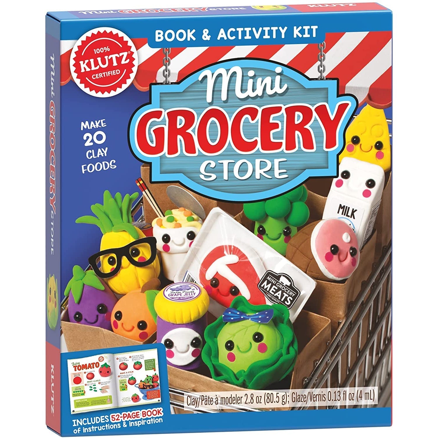 Klutz Mini Grocery Store Craft Kit - Make 20 Clay Foods-KLUTZ-Little Giant Kidz