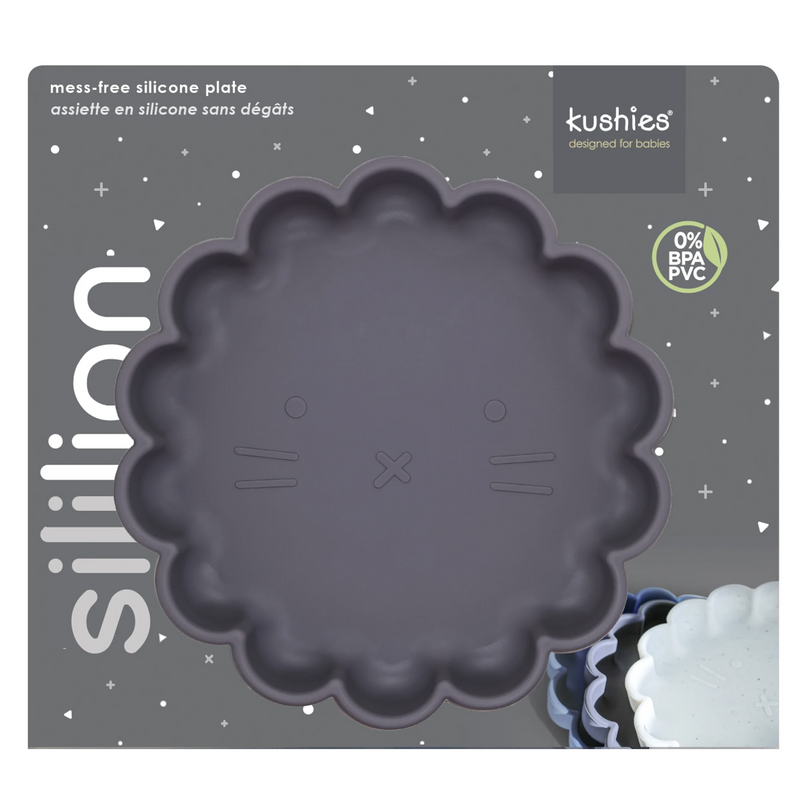 Kushies Sililion Plate - Mineral Blue-KUSHIES-Little Giant Kidz