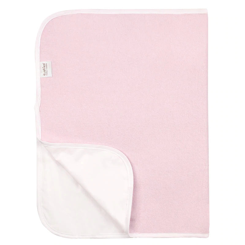 Kushies Waterproof Changing Pad Liner - Pink Solid-KUSHIES-Little Giant Kidz