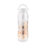 LifeFactory 22oz Water Bottle - Optic White Floral-LIFEFACTORY-Little Giant Kidz