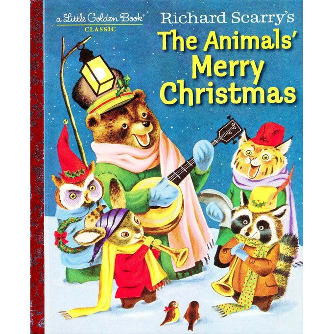 Little Golden Book: Richard Scarry's The Animals' Merry Christmas (Hardcover Book)-PENGUIN RANDOM HOUSE-Little Giant Kidz