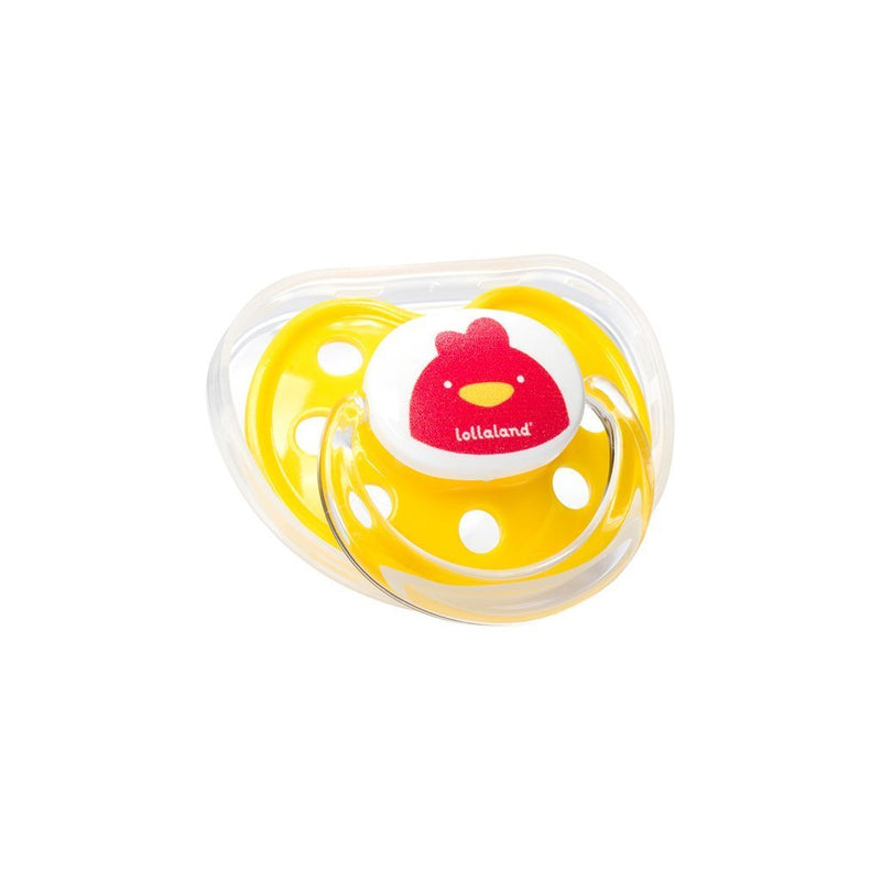 Lollaland Orthodontic Pacifier with Snap-On Cover - Yellow-LOLLALAND-Little Giant Kidz
