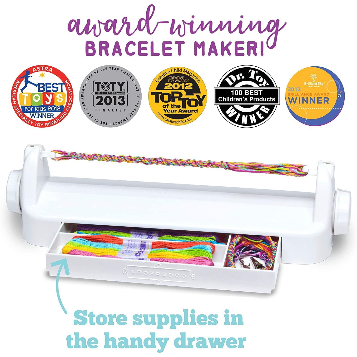 Loopdedoo – DIY Friendship Bracelet Maker Kit – Make Bracelets in Minutes-Play Monster-Little Giant Kidz