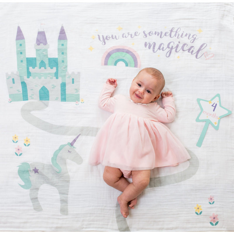Lulujo “Something Magical” Baby’s First Year Blanket & Cards Set-LULUJO-Little Giant Kidz