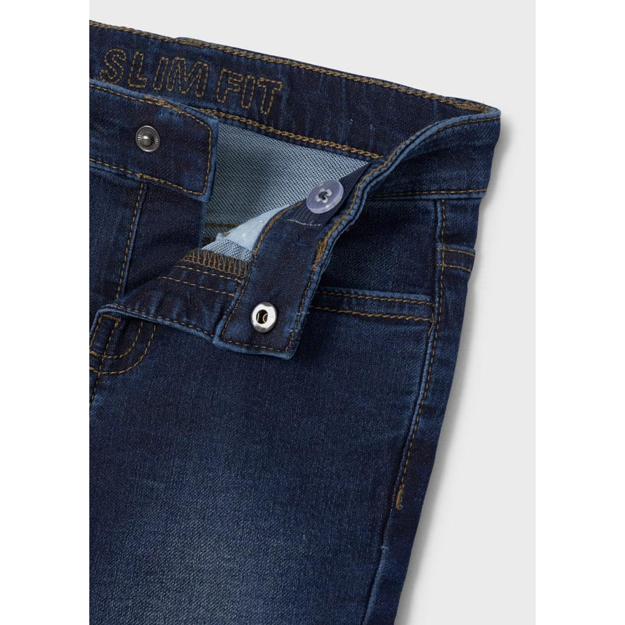 Mayoral EcoFriendly Boy Slim Fit Denim Pants - Dark Wash-MAYORAL-Little Giant Kidz