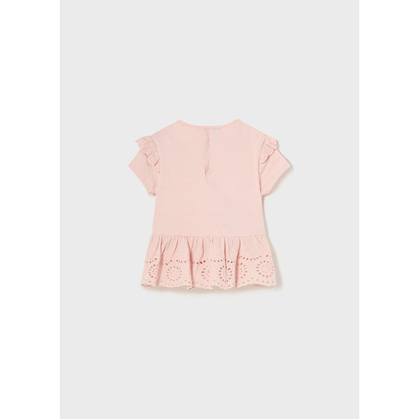 Mayoral Eyelet Embroidery Top - Nude-MAYORAL-Little Giant Kidz