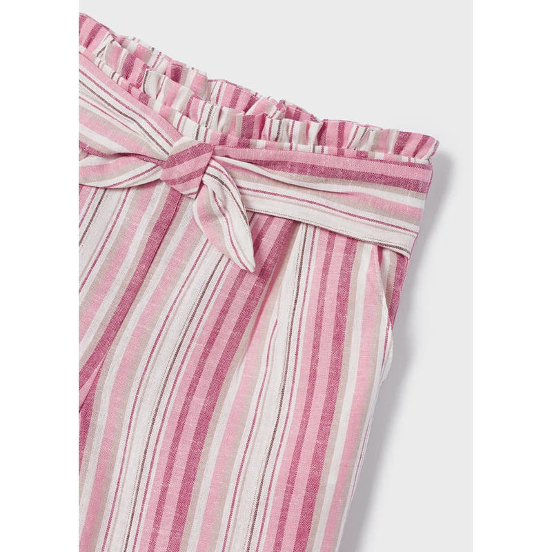 Mayoral Hibiscus Stripe Printed Linen Pants-MAYORAL-Little Giant Kidz