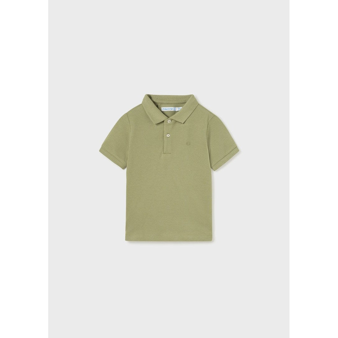 Mayoral Jungle Green Classic Pique Polo-MAYORAL-Little Giant Kidz