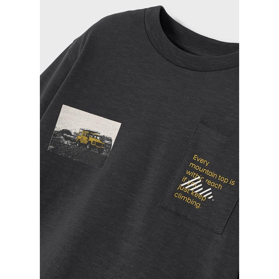 Mayoral Long Sleeve Every Mountain Top Tee - Carbon-MAYORAL-Little Giant Kidz