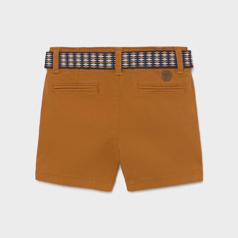 Mayoral Pique Shorts With Belt Baby Boy - Biscuit-MAYORAL-Little Giant Kidz