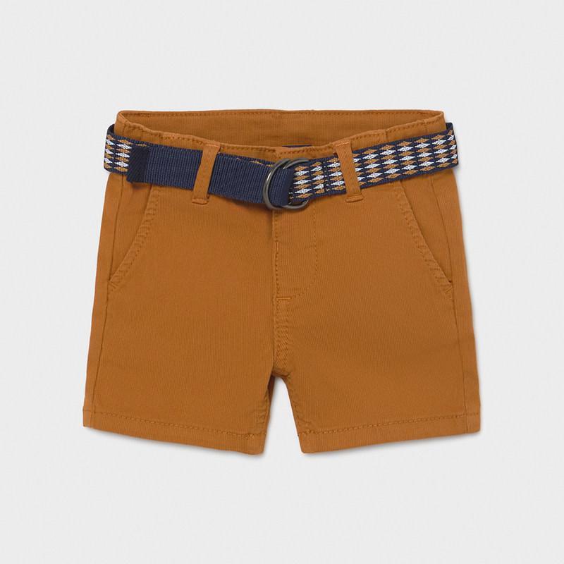 Mayoral Pique Shorts With Belt Baby Boy - Biscuit-MAYORAL-Little Giant Kidz