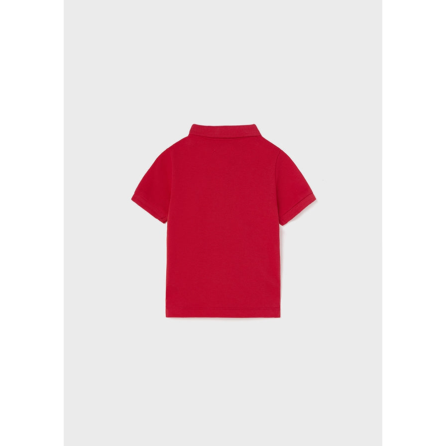 Mayoral Red Classic Pique Polo-MAYORAL-Little Giant Kidz