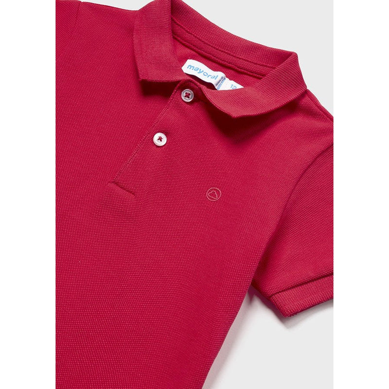 Mayoral Red Classic Pique Polo-MAYORAL-Little Giant Kidz
