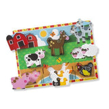 Melissa & Doug Chunky Puzzle Farm - 8 Pieces-MELISSA & DOUG-Little Giant Kidz