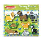 Melissa & Doug Chunky Puzzle Pets - 8 Pieces-MELISSA & DOUG-Little Giant Kidz