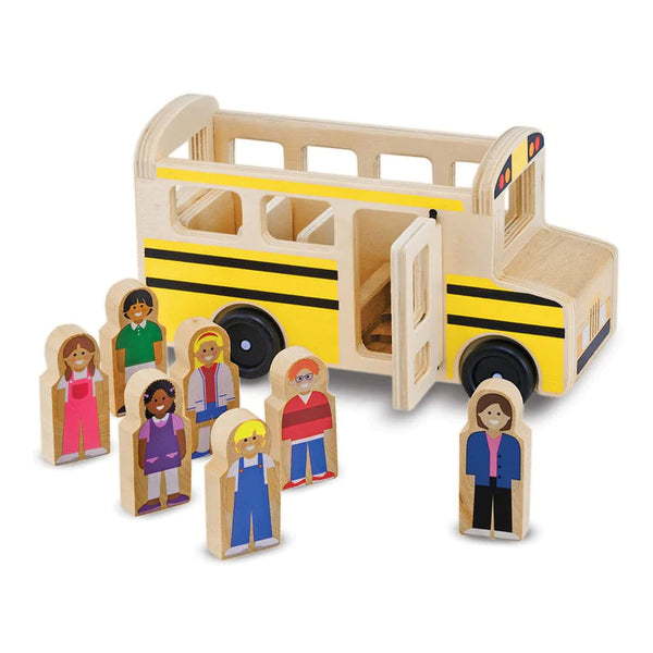 Melissa & Doug Classic Toy Wooden School Bus-MELISSA & DOUG-Little Giant Kidz