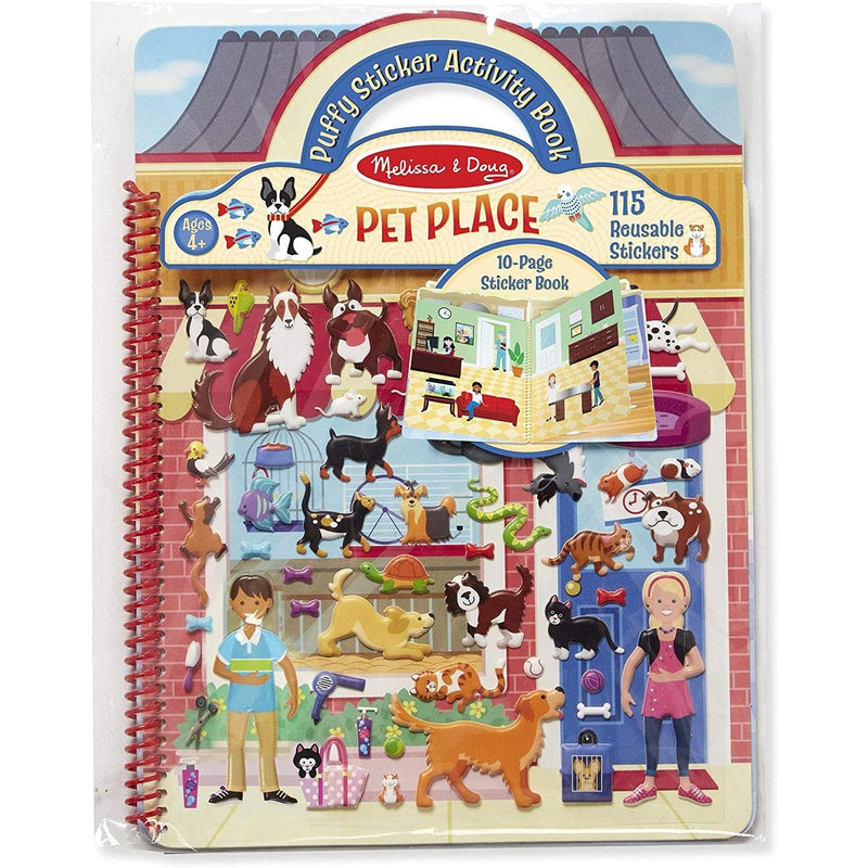 Melissa & Doug Deluxe Puffy Sticker Book - Pet Place-MELISSA & DOUG-Little Giant Kidz