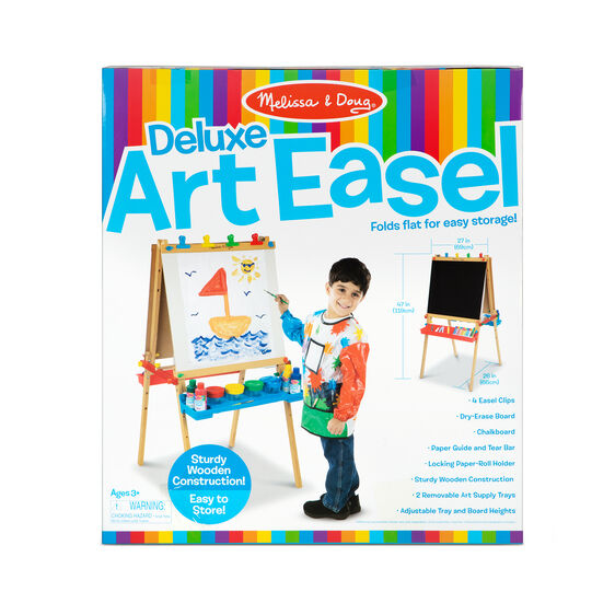 Kraftic Deluxe Standing Art Easel for Kids - Toddler Drawing