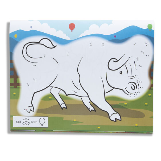 Melissa & Doug Dot-to-Dot Coloring Pad ABC - Farm-MELISSA & DOUG-Little Giant Kidz