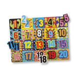Melissa & Doug Jumbo Chunky Puzzle - Numbers (20-Piece)-MELISSA & DOUG-Little Giant Kidz