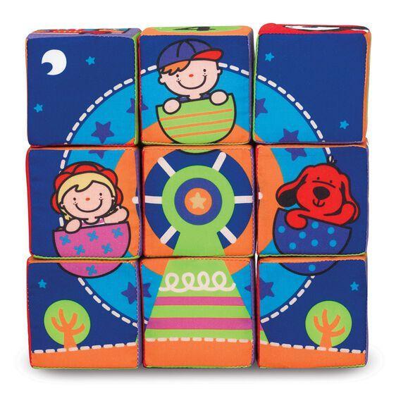 Melissa & Doug K's Kids Match & Build Soft Blocks-MELISSA & DOUG-Little Giant Kidz