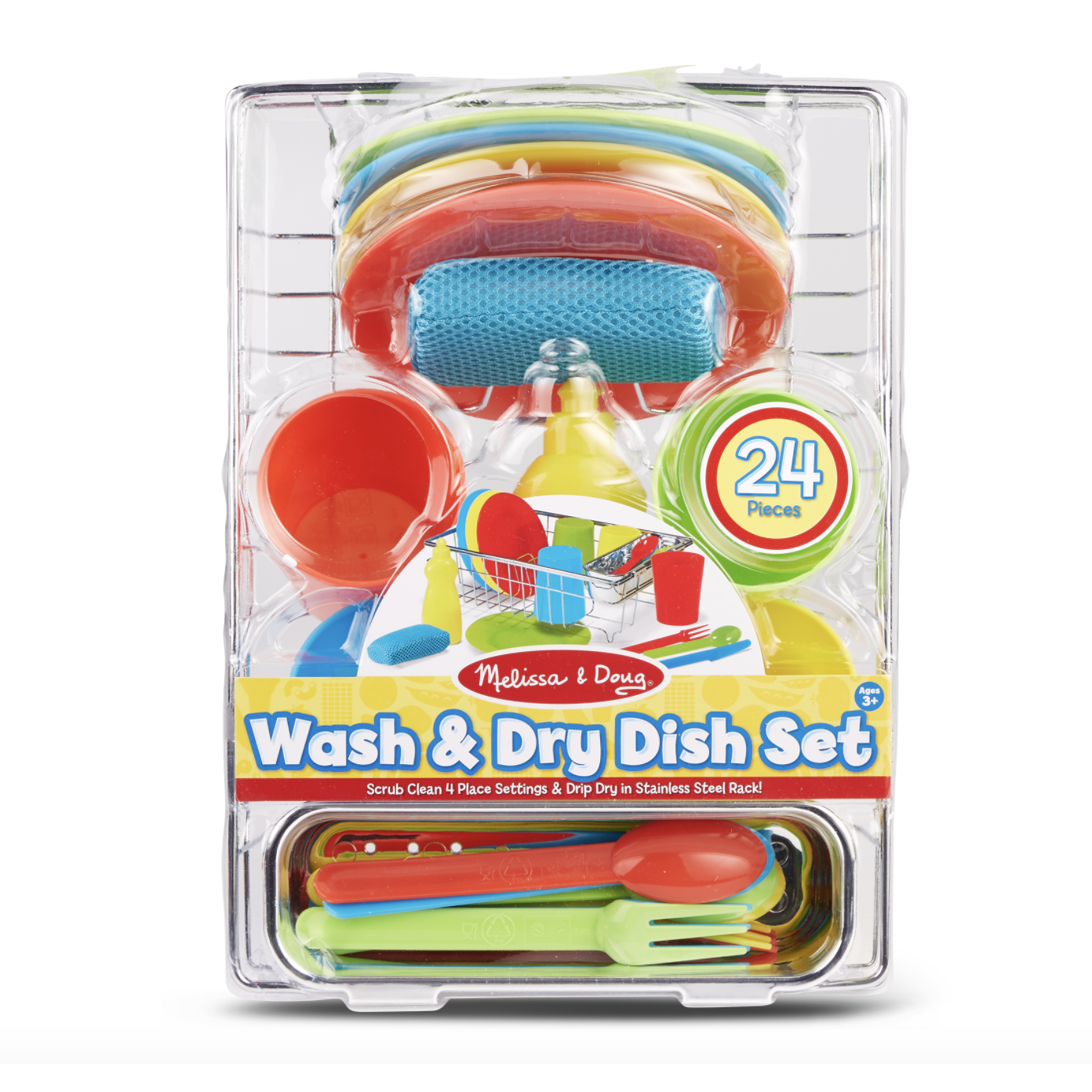 Melissa & Doug Let's Play House! Wash & Dry Dish Set-MELISSA & DOUG-Little Giant Kidz