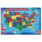 Melissa & Doug Melissa & Doug Floor Puzzle U.S.A. Map - 51 Pieces-MELISSA & DOUG-Little Giant Kidz