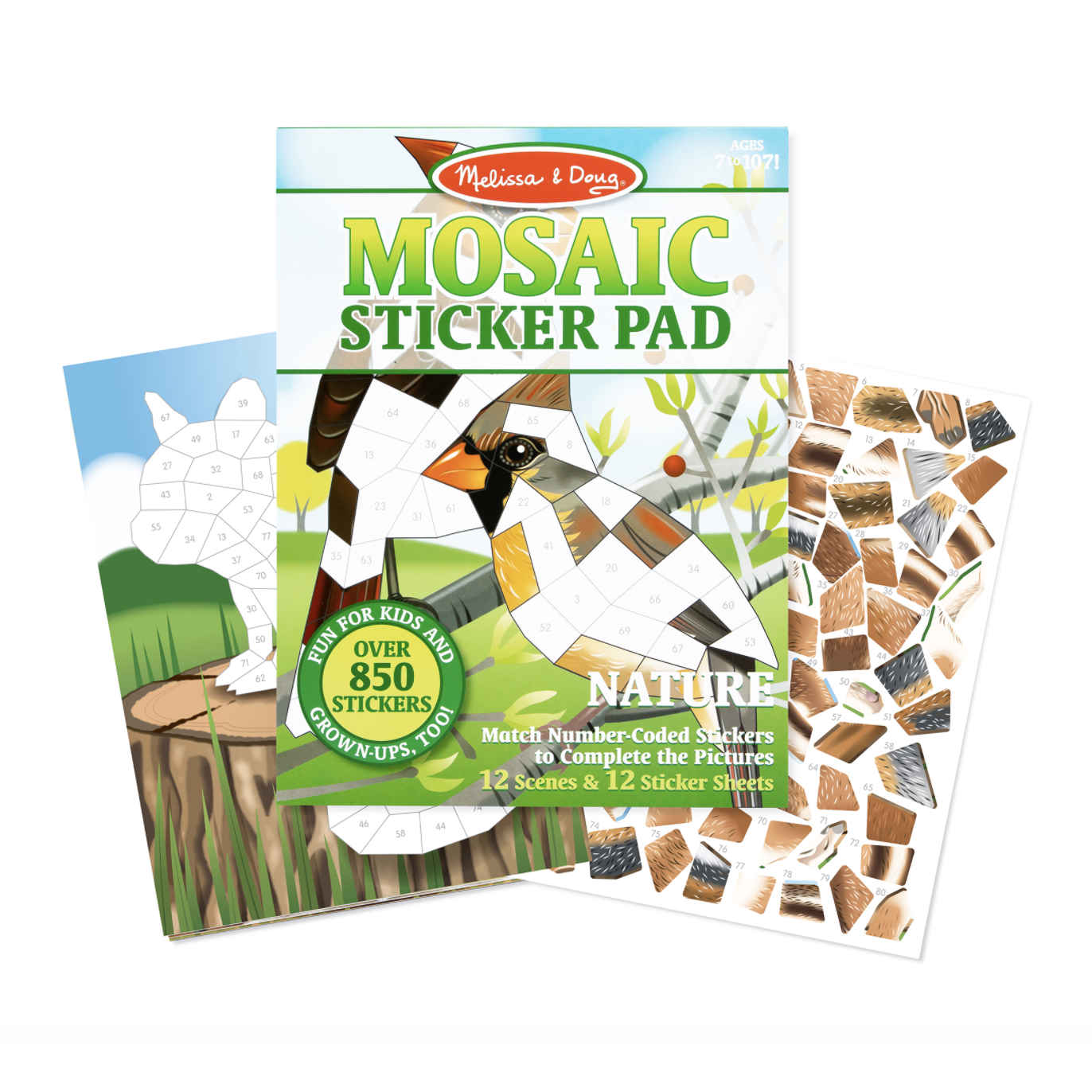 Melissa & Doug Mosaic Sticker Pad - Nature-MELISSA & DOUG-Little Giant Kidz