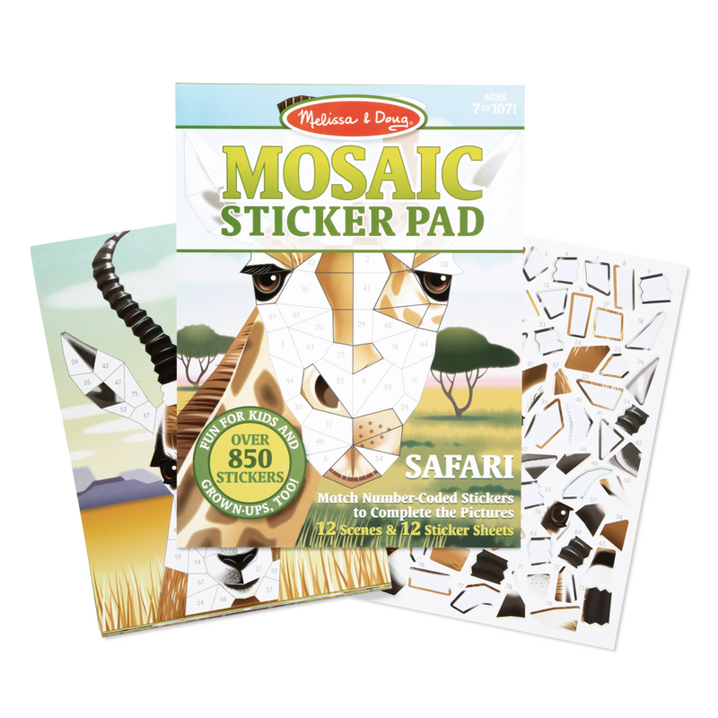 Melissa & Doug Mosaic Sticker Pad - Safari-MELISSA & DOUG-Little Giant Kidz