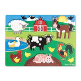 Melissa & Doug Peg Puzzle: Farm - 8 pieces-MELISSA & DOUG-Little Giant Kidz