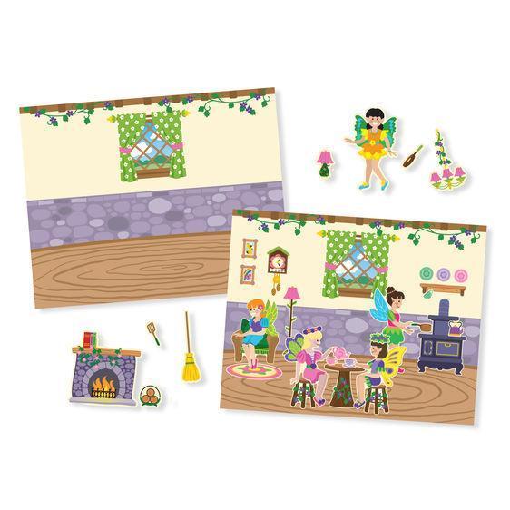 Melissa & Doug Fairy, Princess, Dress-Up & Play House Reusable Sticker Pad Bundle