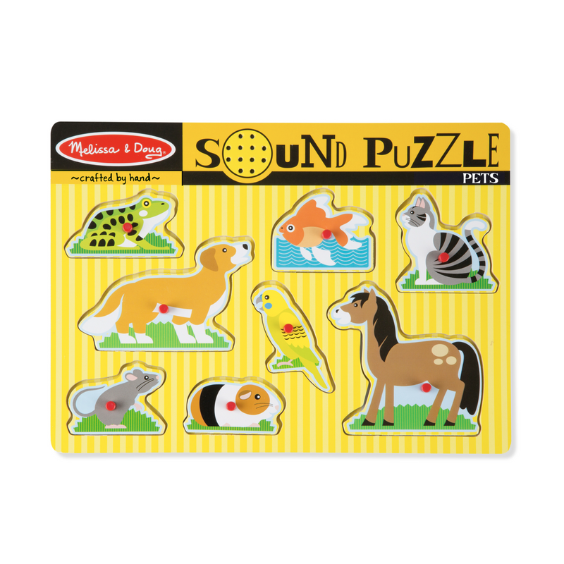 Melissa & Doug Sound Puzzle: Pets - 8 Pieces-MELISSA & DOUG-Little Giant Kidz