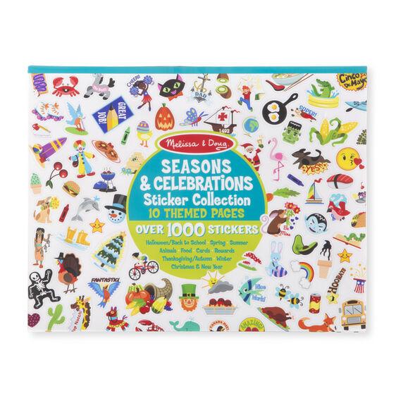 Melissa & Doug Sticker Collection Book - Seasons & Celebrations 10 Themed Pages Over 1000 Stickers-MELISSA & DOUG-Little Giant Kidz