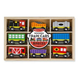 Melissa & Doug Wooden Train Cars-MELISSA & DOUG-Little Giant Kidz